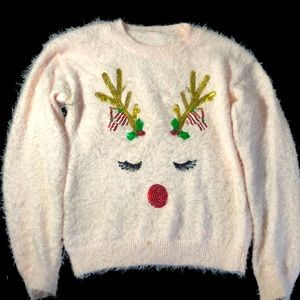 Christmas Sweater Rudolph w/ Bells